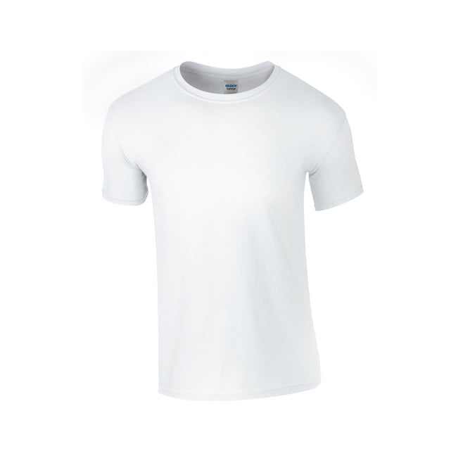 Koszulki T-Shirt - Męska koszulka Softstyle® - Gildan 64000 - White - RAVEN - koszulki reklamowe z nadrukiem, odzież reklamowa i gastronomiczna