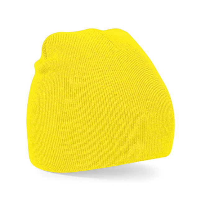 Czapki zimowe i akcesoria - Czapka dzianinowa beanie - Beechfield B44 - Yellow - RAVEN - koszulki reklamowe z nadrukiem, odzież reklamowa i gastronomiczna