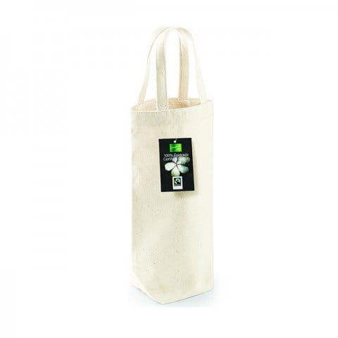 Torby i plecaki - Fairtrade Cotton Bottle Bag - W620 - Natural - RAVEN - koszulki reklamowe z nadrukiem, odzież reklamowa i gastronomiczna