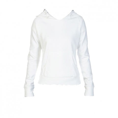 Bluzy - Damska bluza Hooded CC - Comfort Colors 1595 - White - RAVEN - koszulki reklamowe z nadrukiem, odzież reklamowa i gastronomiczna