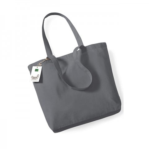 Torby i plecaki - Organic Cotton Shopper - W180 - Graphite Grey - RAVEN - koszulki reklamowe z nadrukiem, odzież reklamowa i gastronomiczna