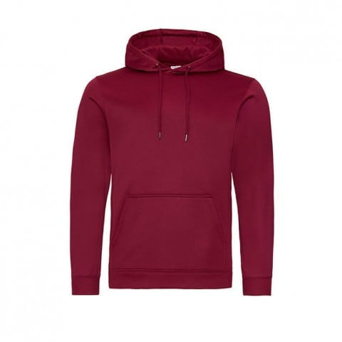 Bluzy - Bluza z kapturem Sport Polyester - Just Hoods JH006 - Burgundy - RAVEN - koszulki reklamowe z nadrukiem, odzież reklamowa i gastronomiczna