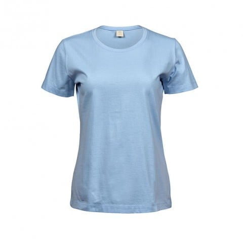 Koszulki T-Shirt - Damska koszulka Sof Tee - Tee Jays 8050 - Light Blue - RAVEN - koszulki reklamowe z nadrukiem, odzież reklamowa i gastronomiczna