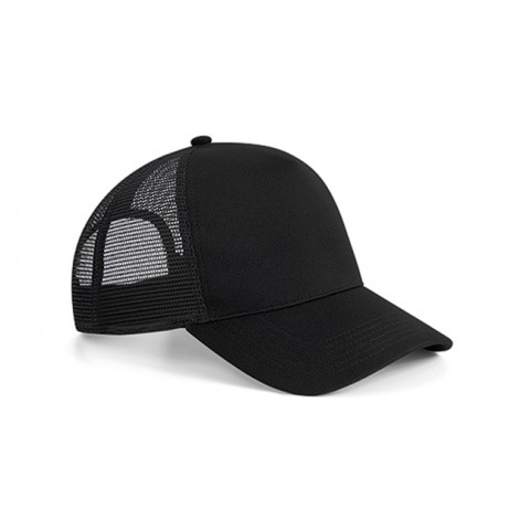 Czapki z daszkiem - Czapka Trucker Snapback Mikronit - Beechfield B642 - Black - RAVEN - koszulki reklamowe z nadrukiem, odzież reklamowa i gastronomiczna