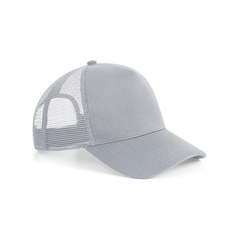 Czapki z daszkiem - Czapka Trucker Snapback Mikronit - Beechfield B642 - Light Grey - RAVEN - koszulki reklamowe z nadrukiem, odzież reklamowa i gastronomiczna