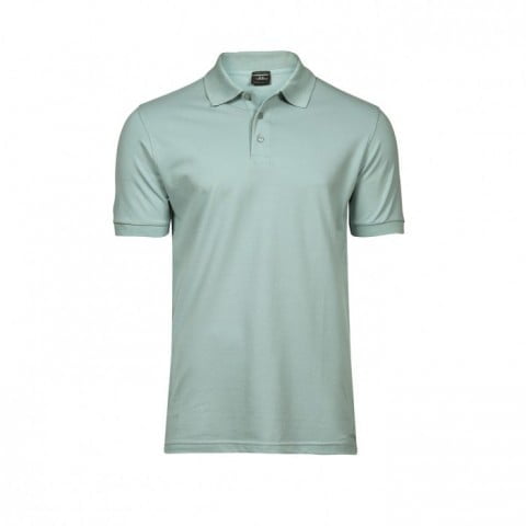 Koszulki Polo - Męska koszulka polo Luxury Stretch - Tee Jays 1405 - Dusty Green - RAVEN - koszulki reklamowe z nadrukiem, odzież reklamowa i gastronomiczna