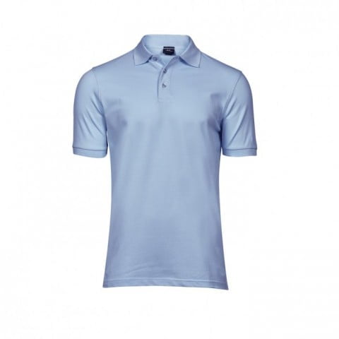 Koszulki Polo - Męska koszulka polo Luxury Stretch - Tee Jays 1405 - Light Blue - RAVEN - koszulki reklamowe z nadrukiem, odzież reklamowa i gastronomiczna