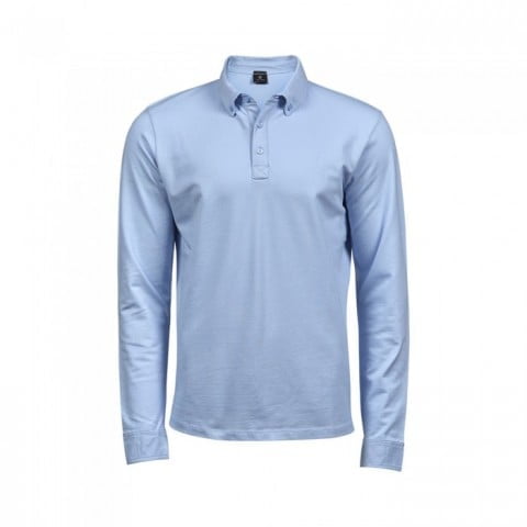 Koszulki Polo - Koszulka polo Luxury Stretch Fashion - TJ1412 - Light Blue - RAVEN - koszulki reklamowe z nadrukiem, odzież reklamowa i gastronomiczna