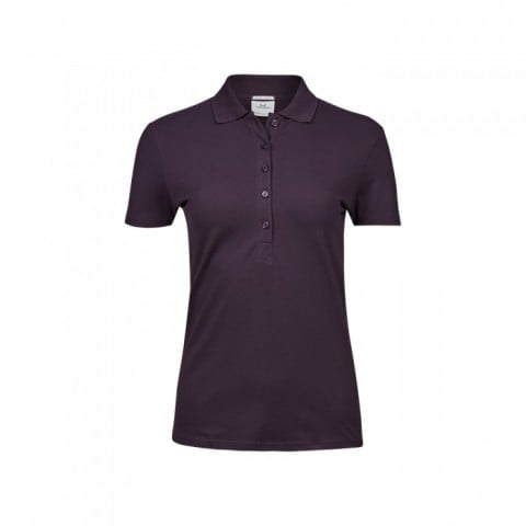 Koszulki Polo - Damska koszulka polo Luxury Stretch - Tee Jays 145 - Plum - RAVEN - koszulki reklamowe z nadrukiem, odzież reklamowa i gastronomiczna