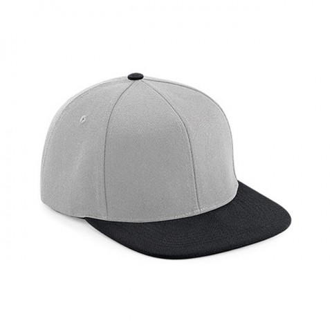 Czapki z daszkiem - Czapka snapback 6-panelowa Original Flat Peak - Beechfield B661 - Grey/Black - RAVEN - koszulki reklamowe z nadrukiem, odzież reklamowa i gastronomiczna