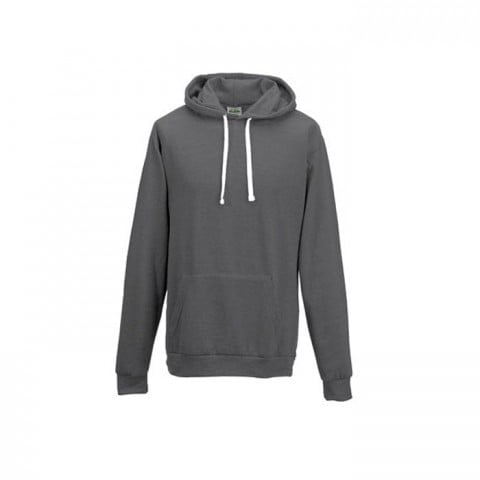 Bluzy - Bluza z kapturem Heather Hoodie - Just Hoods JH008 - Heather Grey - RAVEN - koszulki reklamowe z nadrukiem, odzież reklamowa i gastronomiczna