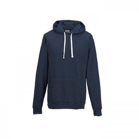 Bluzy - Bluza z kapturem Heather Hoodie - Just Hoods JH008 - Heather Navy - RAVEN - koszulki reklamowe z nadrukiem, odzież reklamowa i gastronomiczna