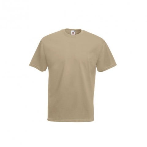 Koszulki T-Shirt - Męska koszulka Valueweight T - Fruit of the Loom 61-036-0 - Khaki - RAVEN - koszulki reklamowe z nadrukiem, odzież reklamowa i gastronomiczna