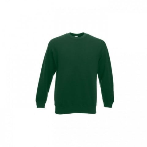 Bluzy - Bluza Crewneck Set-In - Fruit of the Loom 62-202-0 - Bottle Green - RAVEN - koszulki reklamowe z nadrukiem, odzież reklamowa i gastronomiczna