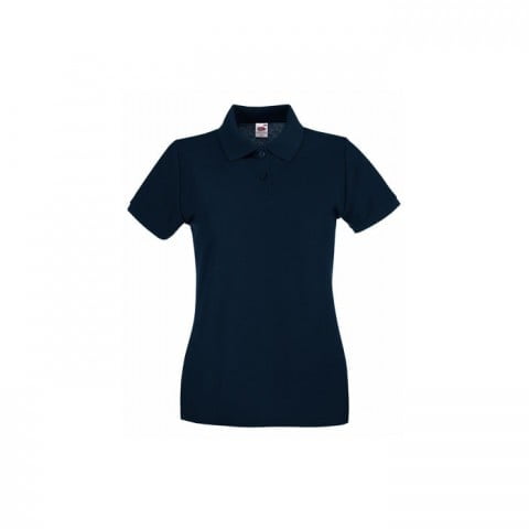 Koszulki Polo - Damska koszulka polo Premium Lady-Fit - 63-030-0 - Deep Navy - RAVEN - koszulki reklamowe z nadrukiem, odzież reklamowa i gastronomiczna