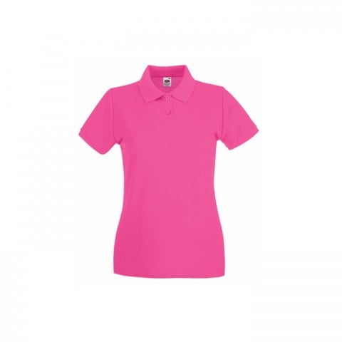 Koszulki Polo - Damska koszulka polo Premium Lady-Fit - 63-030-0 - Fuchsia - RAVEN - koszulki reklamowe z nadrukiem, odzież reklamowa i gastronomiczna