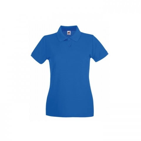 Koszulki Polo - Damska koszulka polo Premium Lady-Fit - 63-030-0 - Royal Blue - RAVEN - koszulki reklamowe z nadrukiem, odzież reklamowa i gastronomiczna