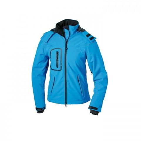 niebieski softshell firmowy