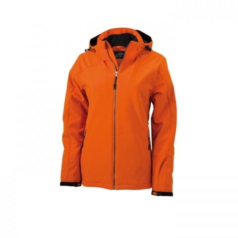 Kurtki - Damski zimowy softshell Wintersport - JN 1053 - Dark Orange - RAVEN - koszulki reklamowe z nadrukiem, odzież reklamowa i gastronomiczna