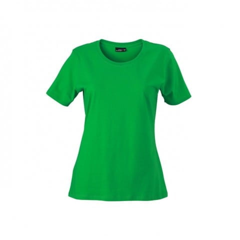 Koszulki T-Shirt - Damska koszulka Basic-T - James & Nicholson JN901 - Fern Green - RAVEN - koszulki reklamowe z nadrukiem, odzież reklamowa i gastronomiczna