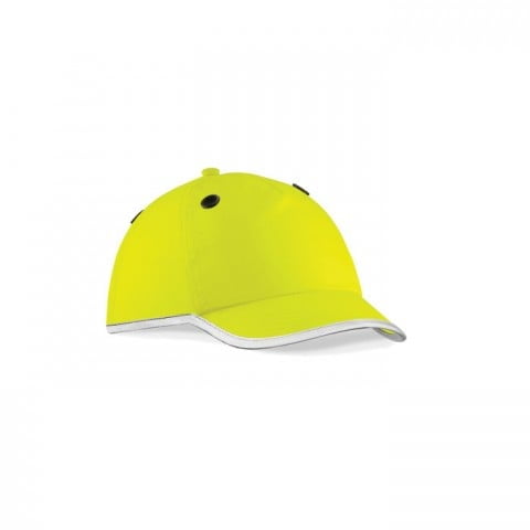 Odzież robocza - Czapka z daszkiem o wysokiej widzialności EN812 Bump Cap - B535 - Fluorescent Yellow - RAVEN - koszulki reklamowe z nadrukiem, odzież reklamowa i gastronomiczna