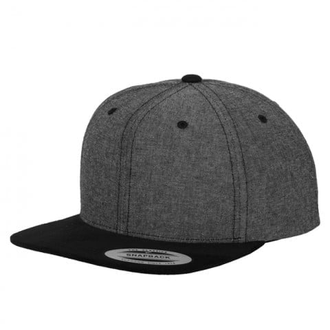 czarny snapback flexfit z zamszu