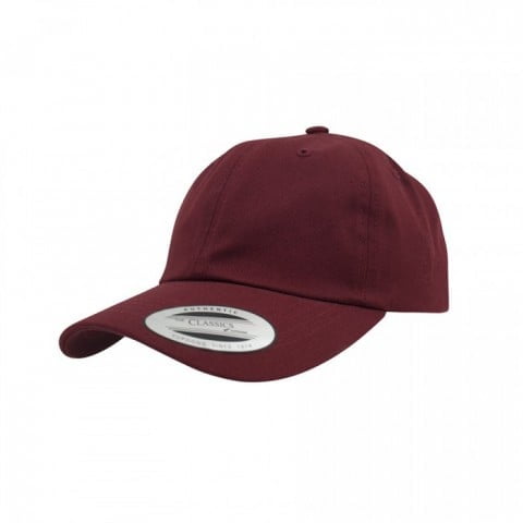 burgundowa flexfit dad hat