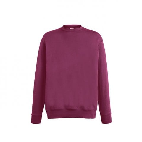 Bluzy - Bluza Crewneck Lightweight Set-In - Fruit of the Loom 62-156-0 - Burgundy - RAVEN - koszulki reklamowe z nadrukiem, odzież reklamowa i gastronomiczna