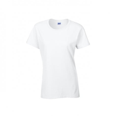 Koszulki T-Shirt - Damska koszulka Heavy Cotton™ - Gildan 5000L - White - RAVEN - koszulki reklamowe z nadrukiem, odzież reklamowa i gastronomiczna