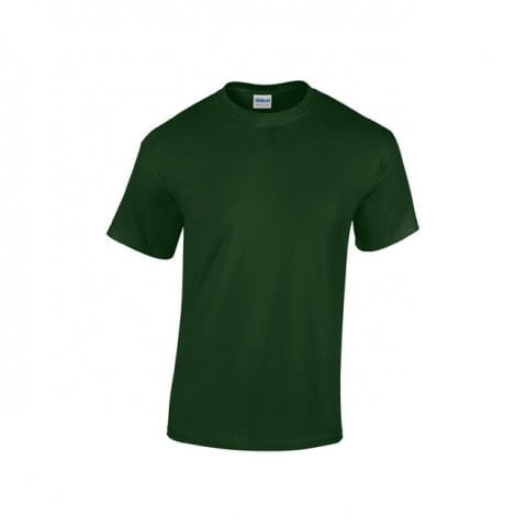 Koszulki T-Shirt - Męska koszulka Heavy Cotton™ - Gildan 5000 - Forest Green - RAVEN - koszulki reklamowe z nadrukiem, odzież reklamowa i gastronomiczna