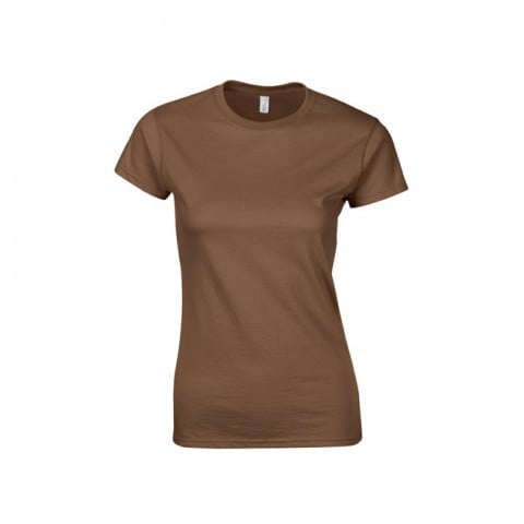 Koszulki T-Shirt - Damska koszulka Softstyle® - Gildan 64000L - Chestnut - RAVEN - koszulki reklamowe z nadrukiem, odzież reklamowa i gastronomiczna