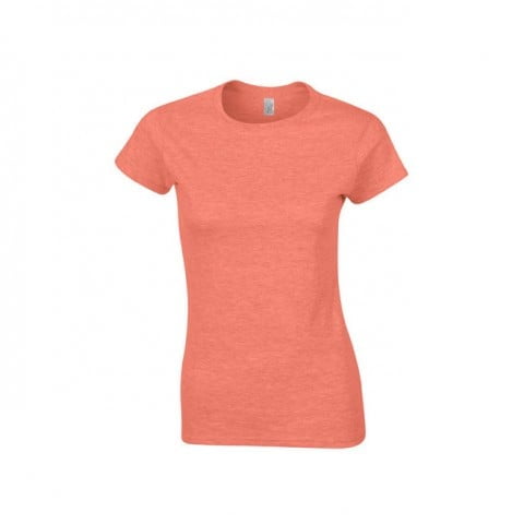 Koszulki T-Shirt - Damska koszulka Softstyle® - Gildan 64000L - Heather Orange - RAVEN - koszulki reklamowe z nadrukiem, odzież reklamowa i gastronomiczna