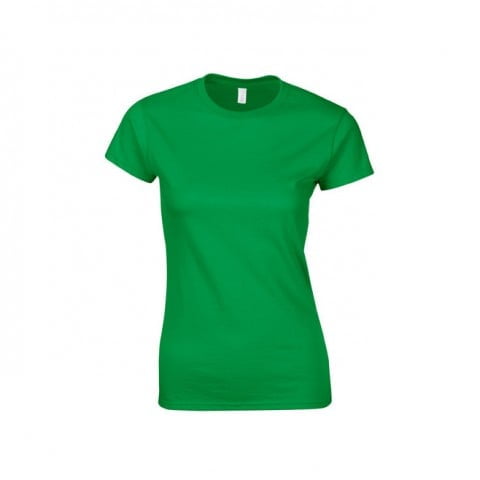 Koszulki T-Shirt - Damska koszulka Softstyle® - Gildan 64000L - Irish Green - RAVEN - koszulki reklamowe z nadrukiem, odzież reklamowa i gastronomiczna