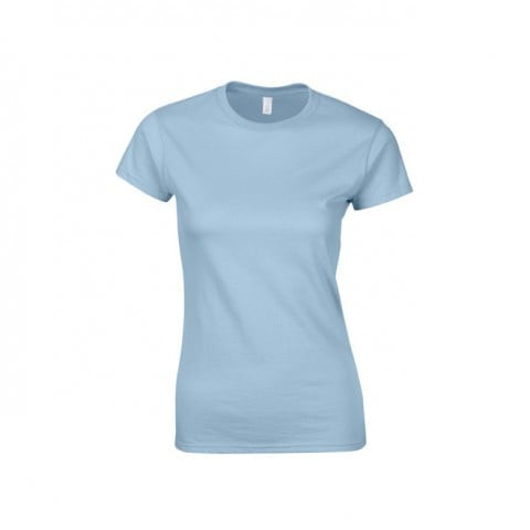 Koszulki T-Shirt - Damska koszulka Softstyle® - Gildan 64000L - Light Blue - RAVEN - koszulki reklamowe z nadrukiem, odzież reklamowa i gastronomiczna