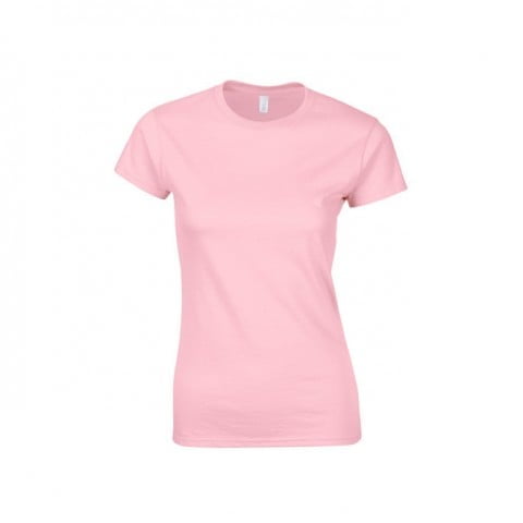 Koszulki T-Shirt - Damska koszulka Softstyle® - Gildan 64000L - Light Pink - RAVEN - koszulki reklamowe z nadrukiem, odzież reklamowa i gastronomiczna