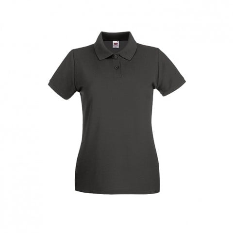 Koszulki Polo - Damska koszulka polo Premium Lady-Fit - 63-030-0 - Light Graphite  - RAVEN - koszulki reklamowe z nadrukiem, odzież reklamowa i gastronomiczna