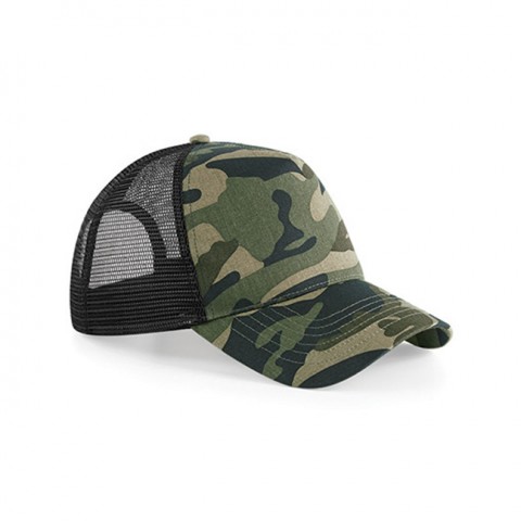 Czapki z daszkiem - Czapka Snapback Camo - Beechfield B694 - Jungle Camo/Black - RAVEN - koszulki reklamowe z nadrukiem, odzież reklamowa i gastronomiczna