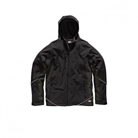 Odzież robocza - Two Tone Softshell Jacket -  JW7010 - Black - RAVEN - koszulki reklamowe z nadrukiem, odzież reklamowa i gastronomiczna