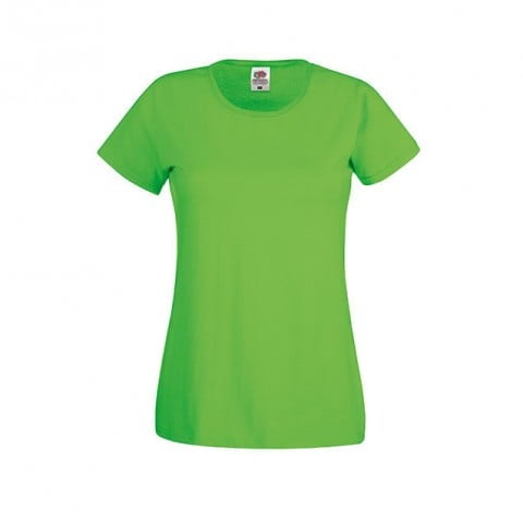 Koszulki T-Shirt - Damska koszulka Original Lady-Fit - Fruit of the Loom 61-420-0 - Lime - RAVEN - koszulki reklamowe z nadrukiem, odzież reklamowa i gastronomiczna