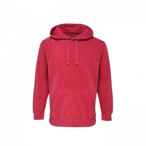 Bluzy - Męska bluza Hooded CC - Comfort Colors 1567 - Crimson - RAVEN - koszulki reklamowe z nadrukiem, odzież reklamowa i gastronomiczna