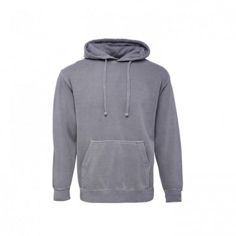 Bluzy - Męska bluza Hooded CC - Comfort Colors 1567 - Grey - RAVEN - koszulki reklamowe z nadrukiem, odzież reklamowa i gastronomiczna