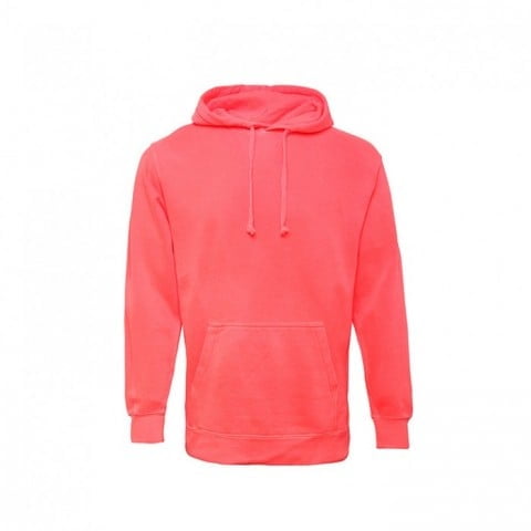 Bluzy - Męska bluza Hooded CC - Comfort Colors 1567 - Neon Red Orange - RAVEN - koszulki reklamowe z nadrukiem, odzież reklamowa i gastronomiczna