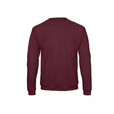 Bluzy - Bluza Crewneck ID.202 - B&C WUI23 - Burgundy - RAVEN - koszulki reklamowe z nadrukiem, odzież reklamowa i gastronomiczna