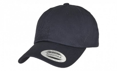 Czapki z daszkiem - Czapka z bawełny organicznej Dad hat - Flexfit 6245OC - Dark Navy - RAVEN - koszulki reklamowe z nadrukiem, odzież reklamowa i gastronomiczna