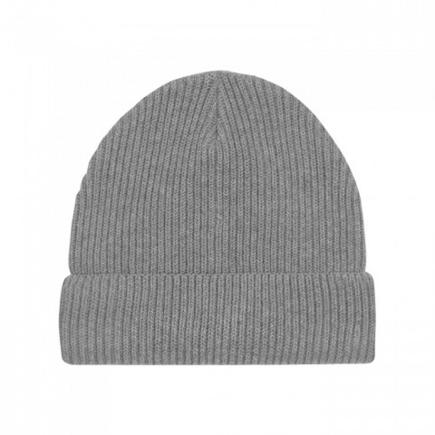 Czapki zimowe i akcesoria - Czapka beanie Fisherman - STAU771 - Mid Heather Grey - RAVEN - koszulki reklamowe z nadrukiem, odzież reklamowa i gastronomiczna