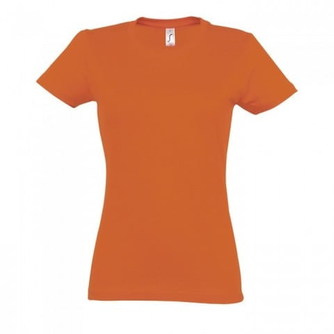 Koszulki T-Shirt - Damska koszulka Imperial - Sol's 11502 - Orange - RAVEN - koszulki reklamowe z nadrukiem, odzież reklamowa i gastronomiczna