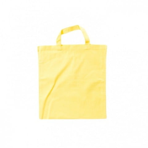 Torby i plecaki - Cotton bag, short handles - XT002 - Light Yellow - RAVEN - koszulki reklamowe z nadrukiem, odzież reklamowa i gastronomiczna