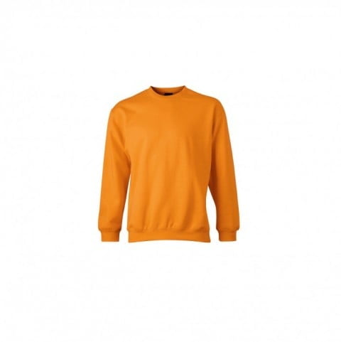 Bluzy - Bluza Crewneck Heavy - James & Nicholson JN040 - Orange - RAVEN - koszulki reklamowe z nadrukiem, odzież reklamowa i gastronomiczna