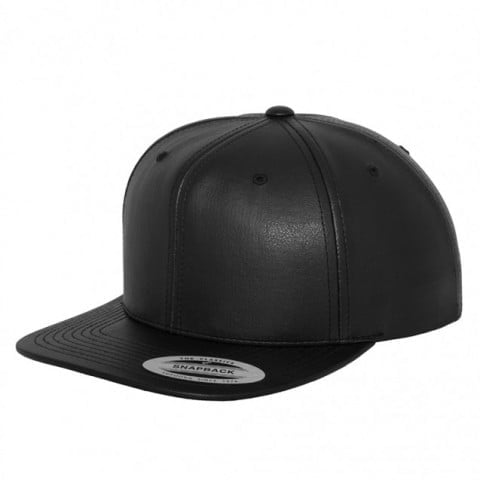 skórzany snapback flexfit z haftem