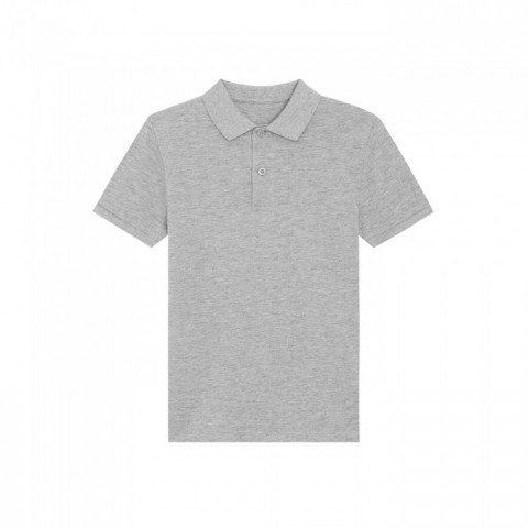 Odzież dziecięca - Polo shirt Mini Sprinter - STPK908 - Heather Grey - RAVEN - koszulki reklamowe z nadrukiem, odzież reklamowa i gastronomiczna